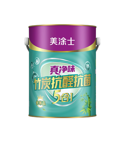真凈味竹炭抗醛抗菌5合1墻面漆